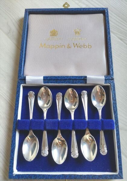 Mappin & Webb 銀製スプーンセット 6本