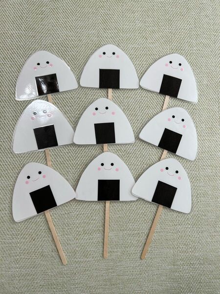 ペープサート ♪あいうえおにぎり