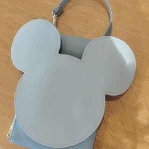 FrancFranc ディズニー ウェットティッシュ&マスクポーチ ミッキーマウス グレー