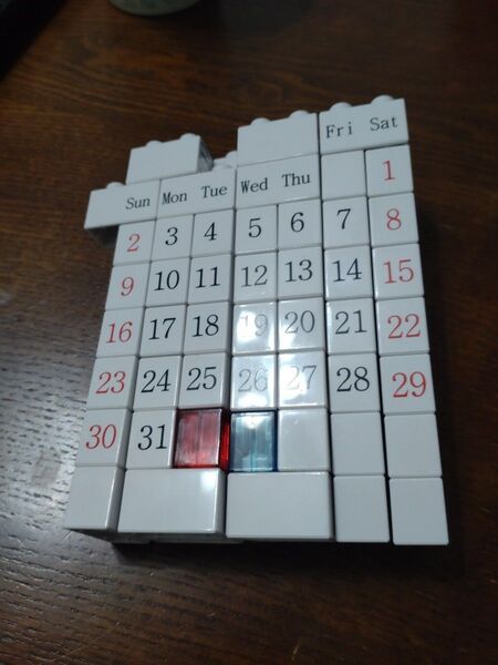 ブロック カレンダー 美品