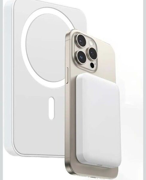 モバイルバッテリー 軽量 小型 大容量 10000mAh 最大20W急速充電Type-Cポート入力/出力 LED照明ライトホワイト