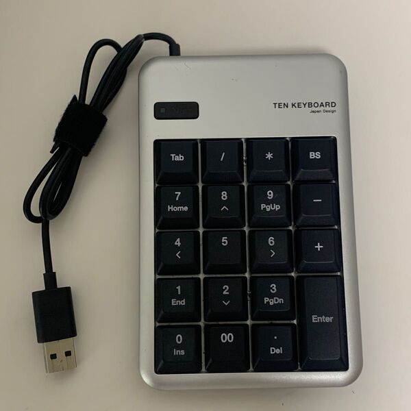 ELECOM TEN KEYBOARD テンキーボード シルバー 有線