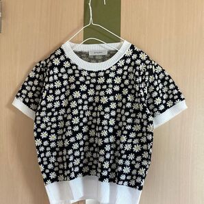 半袖 トップス Tシャツ カットソー 花柄