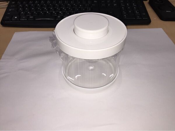 密閉ガラス保存容器 500ml 押し式フタ付き 耐熱ガラス 密封瓶