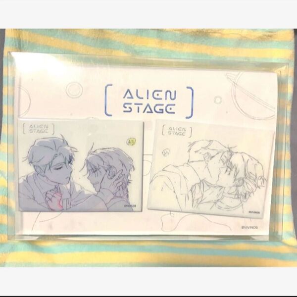 ② ALIEN STAGE エイリアンステージ エイステ グラフィックカード 線画バッジ セット ティル イヴァン
