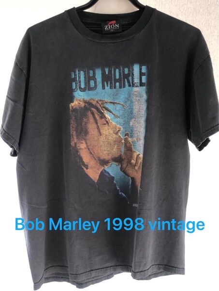 希少 90s ボブマーリー ヴィンテージ プリント Tシャツ 1998年 L 半袖プリントTシャツ