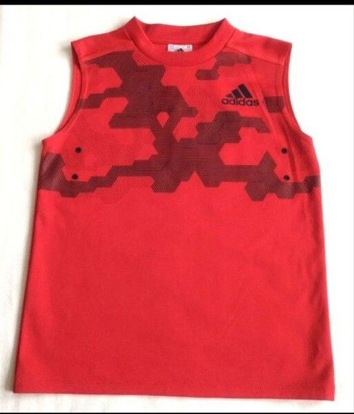 adidas ノースリーブタンクトップ 130cm レッド