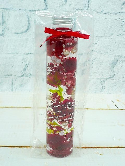 ★Special price reduction! Last one left! Herbarium cellophane wrapping Rose Sentinicorn Red round bottle 200ml Also recommended as a Mother's Day gift★, Handmade items, interior, miscellaneous goods, ornament, object