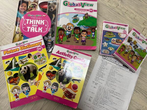 ECC教材セット 小学生低学年 基礎 PFクラス DVD ECCジュニア View 絵本 PF