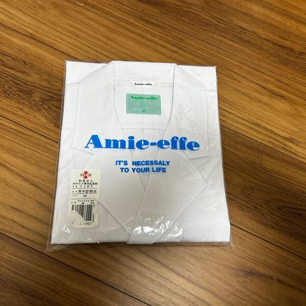 新品未開封!Amie-effe 白衣 前開きデザイン メンズ M