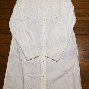 美品 BEAMSBOY ホワイト ロングシャツ