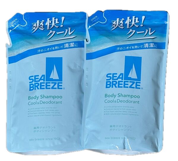 シーブリーズ 薬用デオドラント ボディシャンプー クール&デオドラント 330ml×2個