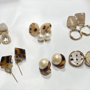 ハンドメイド イヤリング 6個 まとめ売り レディース アクセサリー 未使用品