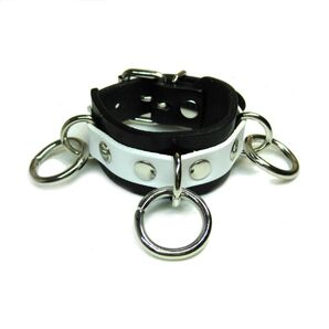 【301SDNAC0】新品 シドリング ツートンカラー レザーリストバンド ブラック×ホワイト ブレスレット 黒 銀 腕輪 パンク