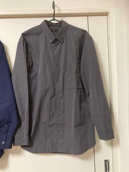 UNIQLOプラスj スーピマコットンシャツ ダークグレー Mサイズ