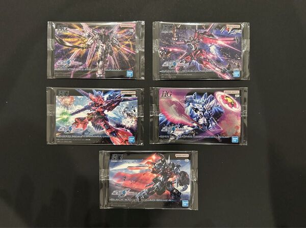 GUNDAMガンプラパッケージアートグミ ガンダムSEED FREEDAM:5種(グミなし・カードのみ・内袋未開封)