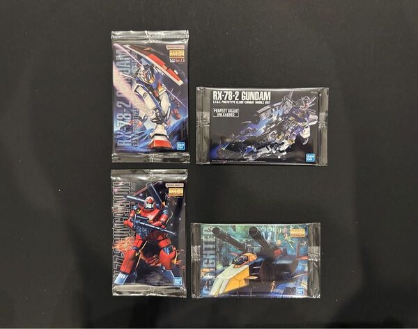 GUNDAMガンプラパッケージアートファーストガンダム:4種-A(グミなし・カードのみ・内袋未開封)