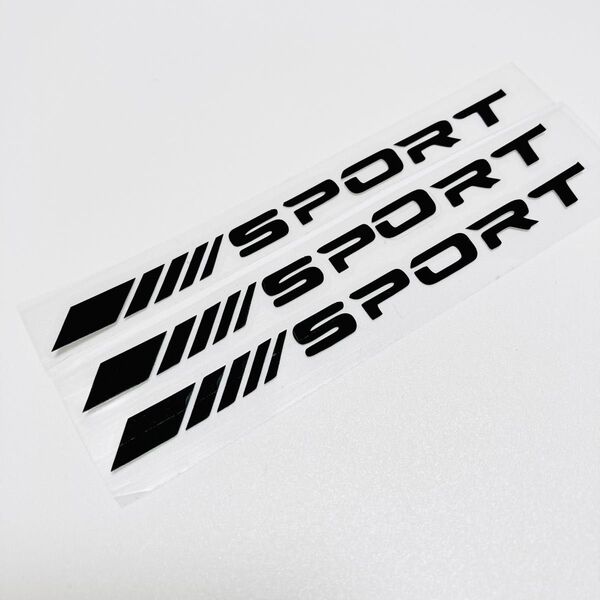 3枚組 SPORT スポーツ 文字 シール ターボ turbo エンジン 4WD:AWD:RS:ST:GT チャージャー スピード