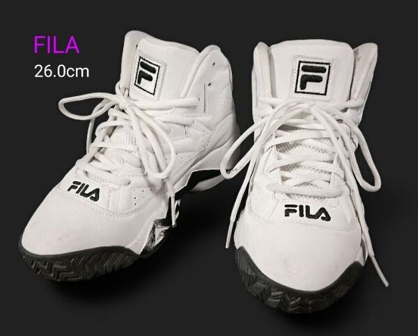 ★FILA ジャマール マッシュバーン 26.0cm スニーカー フィラ JAMAL MASHBURN MFW17002-001