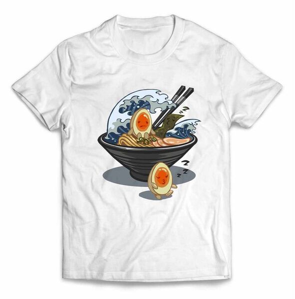 ラーメン Tシャツ 波 半袖 メンズ レディース キッズ プリント
