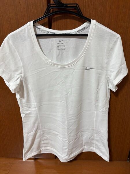 NIKE レディース Tシャツ DRI-FIT ホワイト Sサイズ