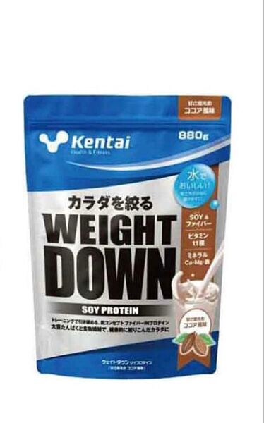 ケンタイ ウェイトダウン ソイプロテイン ココア風味 880g 新品 賞味期限2026年1月以降