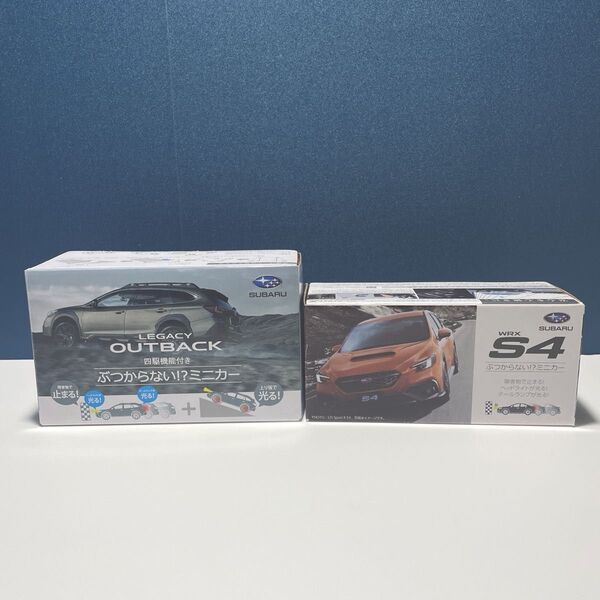 【未使用非売品】SUBARU スバル ぶつからないミニカー レガシィアウトバック WRX S4 2台セット