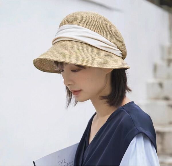 ハット 春夏アウトドア 帽子 麦わら帽 紫外線対策 韓国ファッション 小顔効果 涼しい サンバイザー