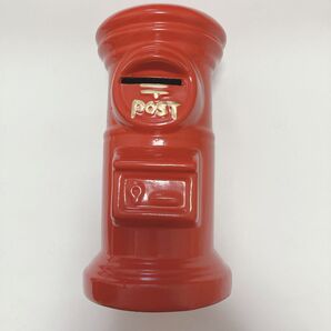 郵便局 丸ポスト型 貯金箱 昭和レトロ
