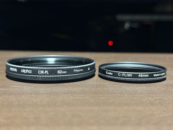 CPLフィルターセット(62mm & 46mm) Kenko, HOYA