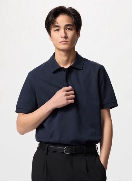 UNIQLO ユニクロドライカノコポロシャツ NAVY