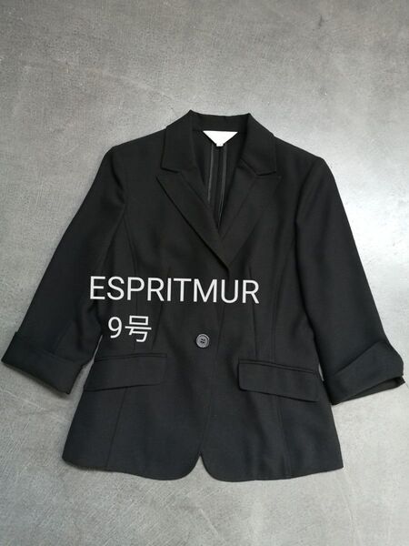 ESPRITMUR エスプリミュール ジャケット レディース 9号 春夏用 ブラック