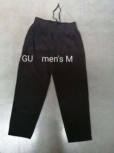 GU ジーユー コーデュロイシェフパンツ メンズM イージーパンツ 黒
