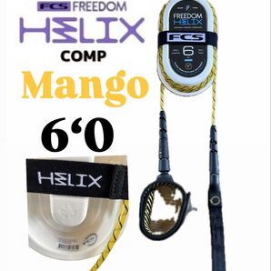 FCS Freedom Helix 6CompLeash Mango/Black