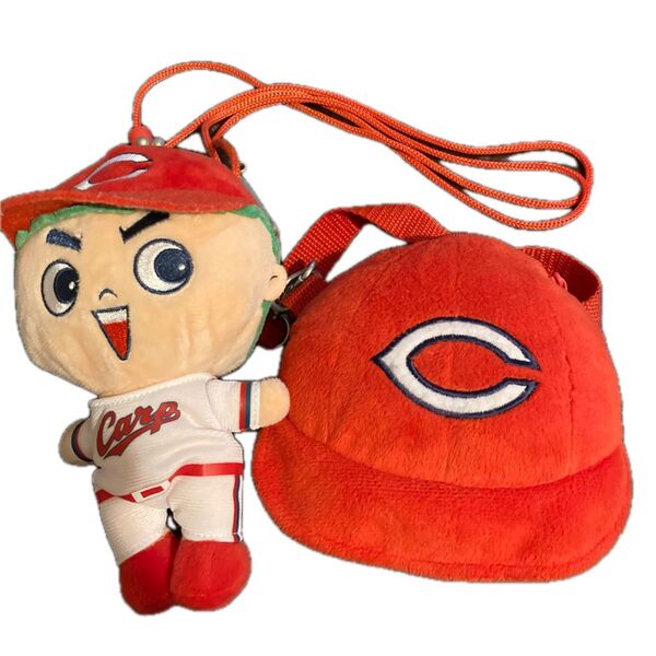 カープ坊や ぬいぐるみがま口と帽子型ポーチ 2個セット おまけつき