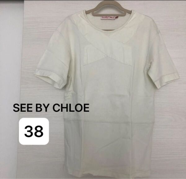 SEE BY CHLOE シーバイクロエ Tシャツ 38 ミントグリーン