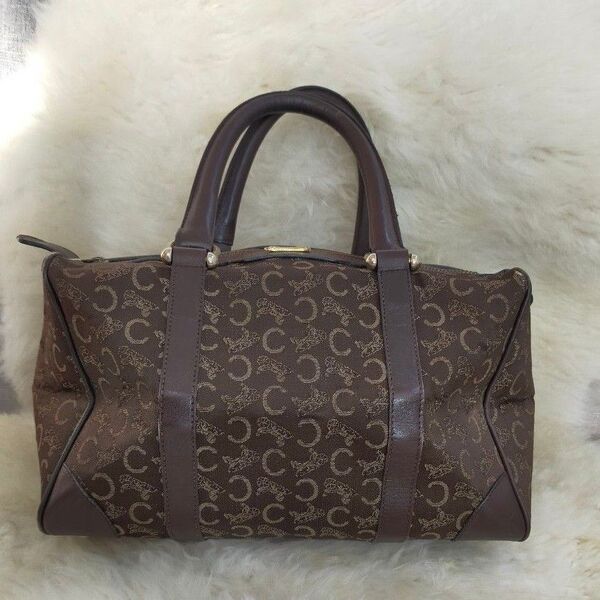 CELINE セリーヌ マカダム柄 ミニボストン