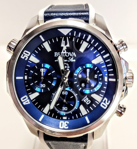 極美品ブローバ マリンスターBULOVA 96B287