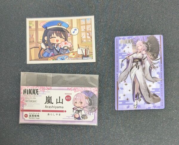 勝利の女神 NIKKE エリア防衛戦 紅蓮 京都 嵐山 メタルカード カード 特典