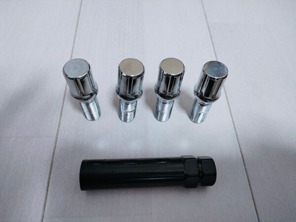 盗難防止輸入車新品未使用ホイールロックボルトM14首下27mm60テーパ ベンツ アウディ ワーゲン BMW スープラ ボルボ