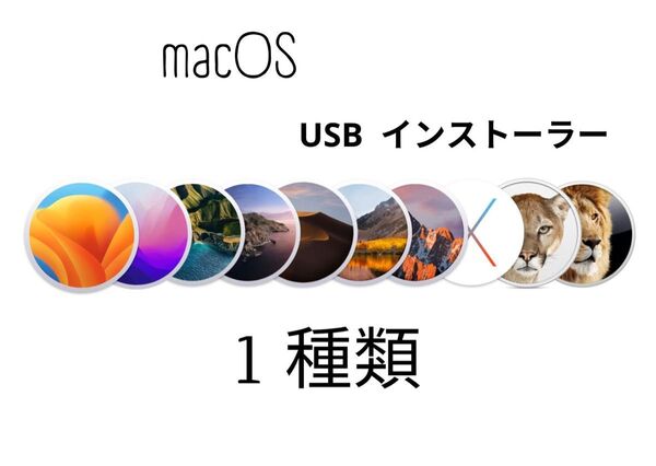 オフラインUSB ブートインストーラー 1 macOS