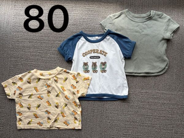 西松屋 ジーユー 80㎝ Tシャツセット a