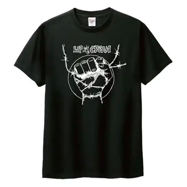 新品/Tシャツ★LIP CREAM/Power To The People ★Lサイズ★black リップクリーム 黒