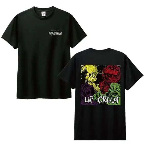 新品/Tシャツ★LIP CREAM/Thrash Til Death★Lサイズ★black リップクリーム 黒