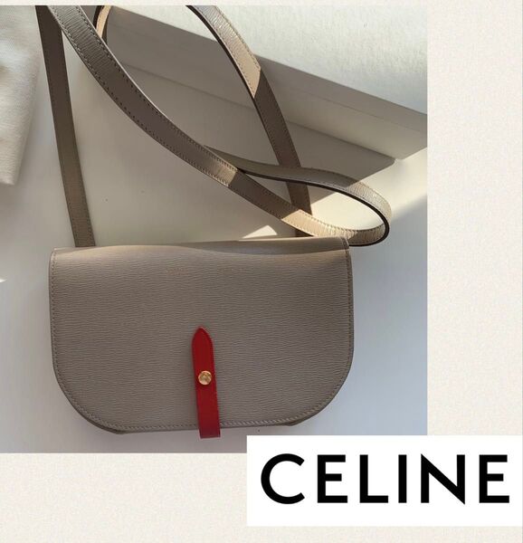 CELINE ストラップ クラッチオン ショルダーウォレット ショルダーバッグ