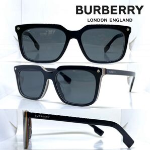 Burberry バーバリー サングラス CARNABY BE4337F B4337-F 3798/87 ブラック ダークグレー②