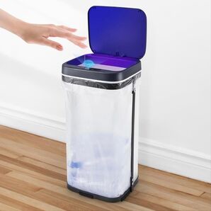 ゴミ袋ホルダー 自動センサー 消臭 ナイトライト機能 30L 電池式 自動開閉