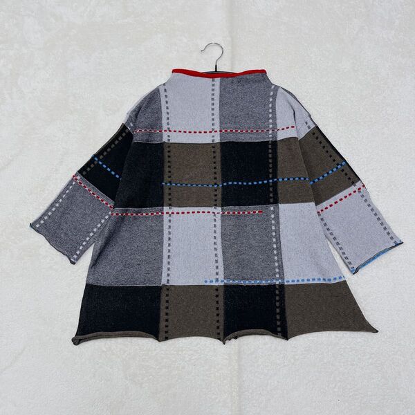 美品◆センソユニコ 慈雨 五分丈 ニット