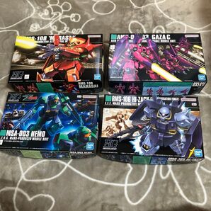 【4個セット】HGUC マラサイ ガザC ネモ ハイザック 未組立