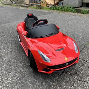 * утиль царапина потертость есть вся страна отправка возможность Ferrari источник питания не входит радиоконтроллер функционирование возможность Ferrari F12 berlinetta электрический игрушка-"самокат" машина с радиоуправлением *